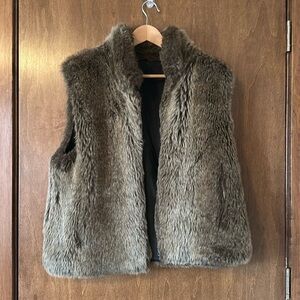 Vintage Blassport Reversible Faux Fur Vest